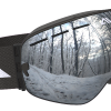 Black and Silver ski goggles