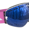 White Blue and Pink ski goggles