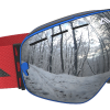 Red Blue and Silver ski goggles