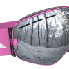Pink and Silver ski goggles
